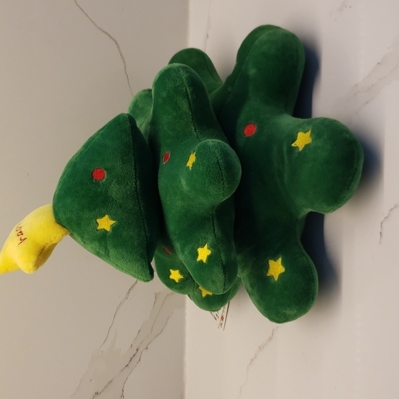 𝅺NWT Vintage MinisoLife Christmas Tree Plush Stuffed tree 12"h x 12"w - Picture 5 of 11